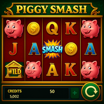 Casinia - Piggy Smash Slot Game - Unterhaltsamer Casino Slot